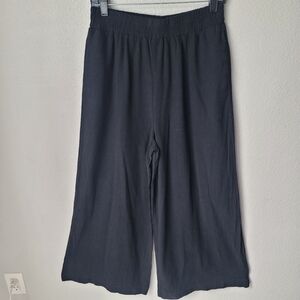 Petal & Pup Linen Wide Leg Ultra High Rise Pants Size Medium Color Black